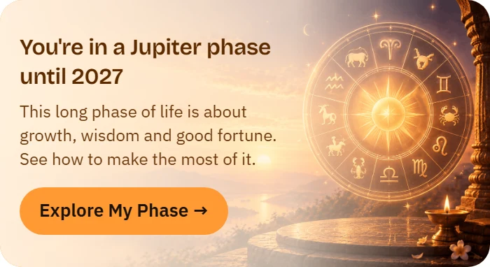 A banner about the current life phase
